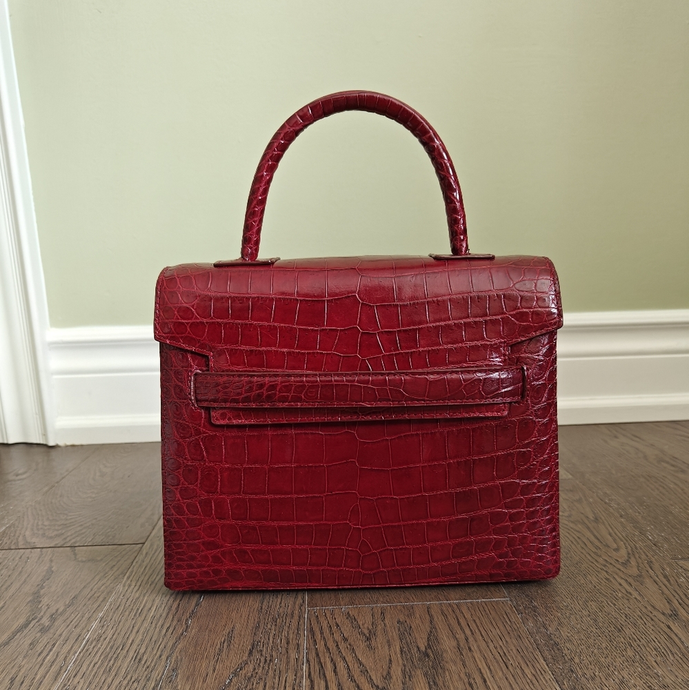 Genuine alligator hand bag